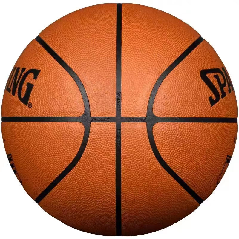 Spalding 77-015Y Lederen indoorspelbasketbal