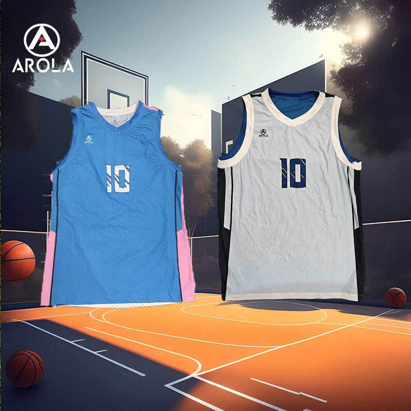 Arola custom reversible basketball jersey