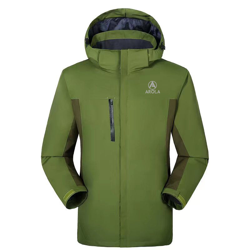 Three-in-one protective peak jacket