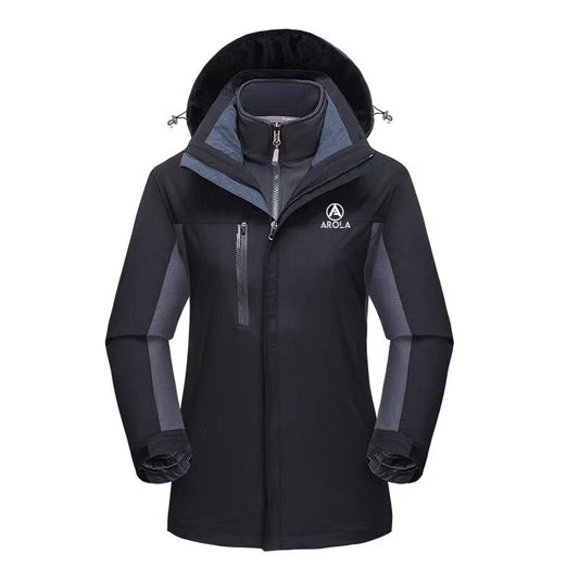 Three-in-one protective peak jacket